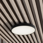 Nova Luce Perfect Profile - plafonnier - Ø 60 x 10 cm - 40W LED dimmable inclus - noir