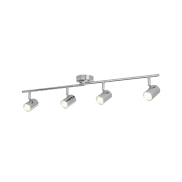 Searchlight Rollo - spot en saillie 4L - 77 x 9 x 13 cm - 4 x 4W LED dimmable inclus - chrome