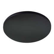 ETH - cache plafond rond avec support en croix - Ø50 x 3 cm - noir mat