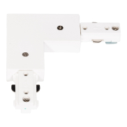 Projectlight - rail monophasé - connecteur en L - 10,8 x 10,8 x 1,8 cm - blanc