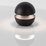 Nova Luce Puk - source lumineuse portable rechargeable - Ø 10 x 11,4 cm - 2W dimmable LED inclus - IP54 - noir sablé