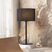 Nova Luce Sibnia - lampe de table - Ø 30 x 57,8 cm - noir sablé