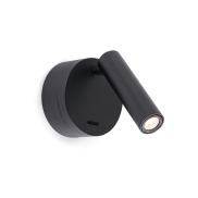 Faro Boc - applique murale avec interrupteur - 8,5 x 11 x 17 cm - 3W LED inclus - noir mat