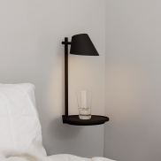 Design for the People Stay - applique murale avec interrupteur - Ø 27 x 44,5 cm - 14,5W LED dimmable inclus - noir