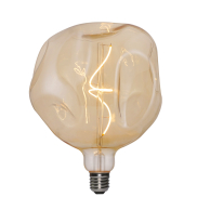 Daylight Italia Ampoule LED bombée - Ø 18 x 21,5 cm - E27 - 5W dimmable - 1800K - ambre