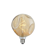 Daylight Italia Ampoule LED bombée - Ø 14 x 18,5 cm - E27 - 5W dimmable - 1800K - ambre