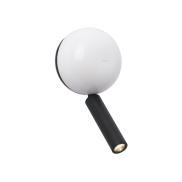 Faro Press - applique murale avec interrupteur - 10,4 x 6,5 x 21,3 cm - 3W LED inclus - blanc brillant et noir