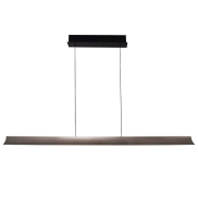 Maxlight Jo-Jo - lampe suspendue - 124 x 6 x 195 cm - 38W LED inclus - 2700K-5500K - gris et noir