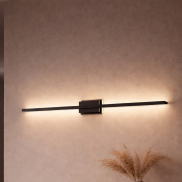 Nova Luce Azure - applique murale - 6,9 x 11,8 x 120,5 - 28,5W LED inclus - noir sable