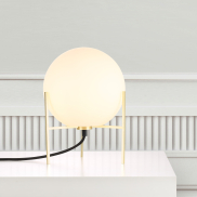 Nordlux Alton - lampe à poser - Ø 20 x 29 cm - laiton et blanc opale
