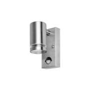 Integral LED Malaga – applique murale extérieure avec détecteur de mouvement – 6,8 x 11,6 x 14,9 cm – IP54 – acier inoxydable