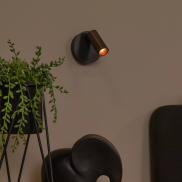 Lucide Toni - applique murale rechargeable - Ø 8,1 x 12,4 cm - 2W LED dimmable inclus - café