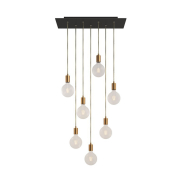 Creative Cables - lampe suspendue 7L - 67,5 x 130 cm - noir