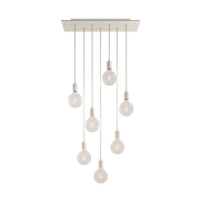 Creative Cables - lampe suspendue 7L - 67,5 x 130 cm - blanc