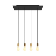 Creative Cables - lampe suspendue 4L - 67,5 x 120 cm - noir
