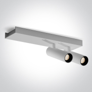 ONE Light Wall & Ceiling LED - spot en saillie 2L - 25 x 7 x 10 cm - 2 x 5W LED inclus - blanc
