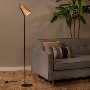 Lucide Bensen - lampadaire - Ø 22 x 152 cm - naturel