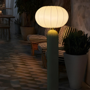 New Garden Rachel 145 - lampadaire rechargeable à énergie solaire et à batterie avec télécommande - Ø 36 x 143 cm -  5W LED inclus - IP65 - vert olive - 3000K