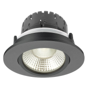 Artdelight Austin - spot à encastrer - Ø 85 mm, Ø 68 mm à encastrer - 6W LED dimmable inclus - noir