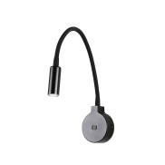 Faro Pixie - applique murale avec interrupteur - 8 x 3 x 39 cm - 2W LED inclus - noir mat