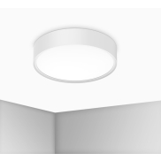 Century Italia Blanca Luxe - plafonnier - Ø 40 x 7 cm - 24W LED inclus - blanc