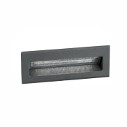 Nova Luce Krypton - applique encastrée - 13,5 x 8 x 5,5 cm - 3W LED inclus - IP54 - gris foncé