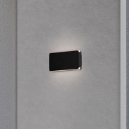 Nova Luce Artu - applique murale extérieure - 17,5 x 9,5 x 3 cm - 10W LED inclus - IP65 - noir sablé
