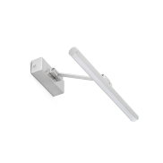 Faro Magritte - applique murale - 30 x 22 x 4 cm - 6W LED inclus - nickel satiné