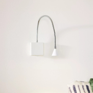 Lucide Buddy - applique murale - 8 x 8 x 60 cm - 3W LED inclus - blanc