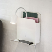 Nordlux Roomi - lampe murale avec interrupteur et double port USB - 16,5 x 24,8 x 28,2 cm - blanc