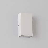 Nova Luce Boxy - applique murale extérieure - 6,5 x 12 x 3,8 cm -  6W LED inclus - IP65 - blanc sablé