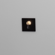 Nova Luce Cael - applique encastrée - 7 x 7 x 7,5 cm - 3W LED inclus - IP65 - anthracite foncé