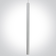 ONE Light Rail Spots - suspension - système de rails 3 phases - Ø 3,2 x 60 cm - LED 8W incluse - blanc