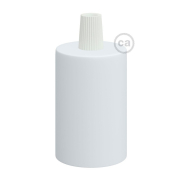 Creative Cables - Raccord E27 avec porte-câble conique en plastique - Ø 4,2 x 6,2 cm - blanc