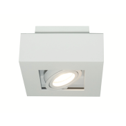 Artdelight Bosco - spot en saillie 1L - 14 x 14 x 8,6 cm - blanc