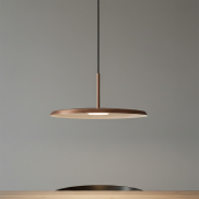 Artdelight Osorne - lampe suspendue - Ø 35 x 143,5 cm - 7W LED inclus - cuivre