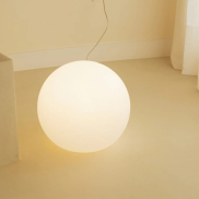 New Garden Buly 30 - boule lumineuse avec câble - Ø 30 x 26,5 cm - 7W LED inclus - citron vert translucide