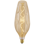 Daylight Italia Ampoule LED Bumped Bottle - Ø 11 x 30,7 cm - E27 - 5W dimmable - 1800K - ambre