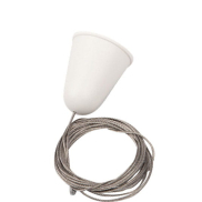 Maxlight - câble de suspension pour rails 3F - 150 cm - blanc