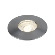 Searchlight Flush - set de 3 - Ø 100 mm, Ø 68 mm encastré - 3 x 4W LED inclus - argent satiné
