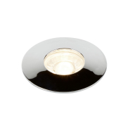 Searchlight Flush - set de 3 - Ø 100 mm, Ø 68 mm encastré - 3 x 4W LED inclus - chrome