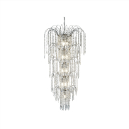 Searchlight Waterfall - lustre - Ø 58 x 160 cm - chrome
