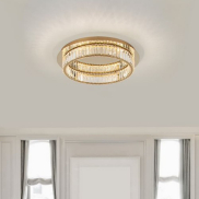 Nova Luce Aurelia - plafonnier - Ø 60 x 12 cm - 41W LED dimmable inclus - or