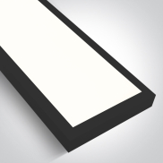 ONE Light UGR19 Backlit - plafonnier - 150 x 15 x 4,2 cm - 40W LED inclus - noir