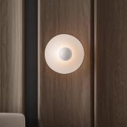 Nova Luce Edem - applique murale - Ø 25 x 11 cm - 9W LED inclus - blanc sablé