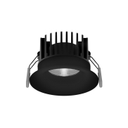 Nova Luce Blade - spot à encastrer - Ø 85 mm, Ø 80 mm à encastrer - 12W LED inclus - IP65 - noir