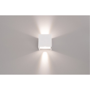 Century Italia Appalque - Applique d'extérieur avec 2 faisceaux lumineux réglables - 12 x 12 x 12 cm - 20W LED inclus - couleur de lumière réglable - IP65 - blanc