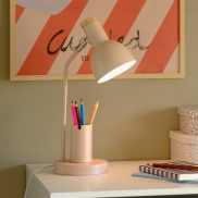 Nordlux Devone - lampe de bureau - Ø 12 x 43,5 x 15 cm - rose poudré