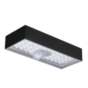 Century Italia Domne - Applique d'extérieur avec capteur solaire - 23 x 4,3 x 9,7 cm - 6W LED inclus - IP65 - noir