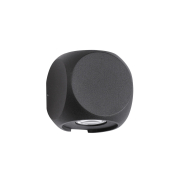 Nova Luce Zari - applique d'extérieur - 5,5 x 6,5 x 6,5 cm - 2 x 2W LED inclus - IP54 - noir